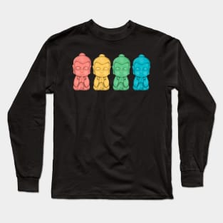 A little row of Buddhas Long Sleeve T-Shirt